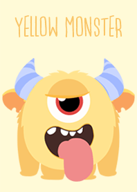 Cute yellow monster