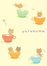ゆるくまとコーヒーカップ