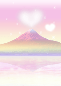 愛の証62 ハートの雲（富士山）