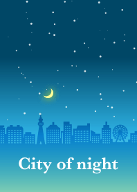 夜の街(水色)