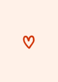 HEART/SIMPLE/VERMILION