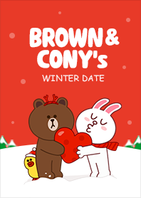 브라운 & 코니 두근두근 겨울 데이트