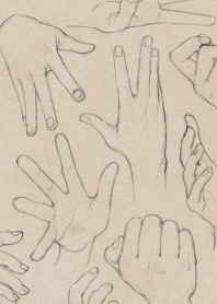 sketch of hands