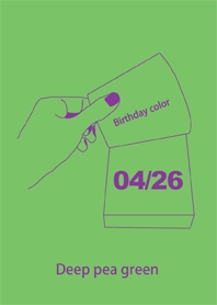 Birthday color April 26 simple