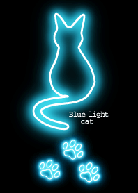 Blue light cat
