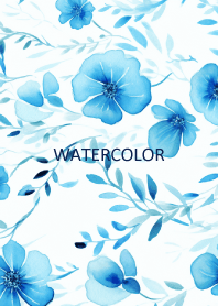 WATERCOLOR-BLUE FLOWER 33