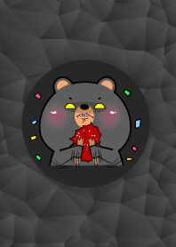 Simple Angry Cute Black Bear Theme