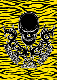 SKULLHEART2 ZEBRA YELLOW