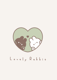 うさぎとハート / ピスタチオグリーン