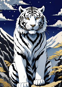 Mountain, Sea, and Moonlit Night eCf852