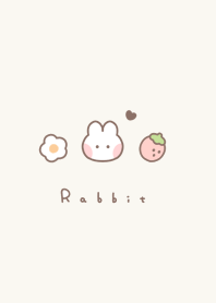 Rabbit & Strawberry |green beige.