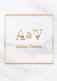 [ A&V ] Initial Theme  Gold White
