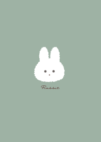 簡單的兔子 薄荷綠 米色 棕色