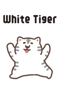 Cute white tiger theme 3