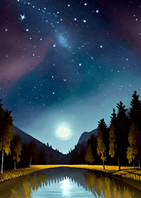 Beautiful starry night view#860