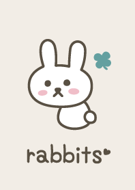 Rabbits*Beige*Clover