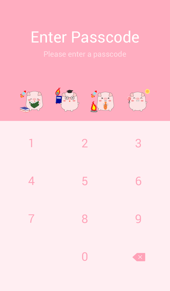 Cute Pig In Galaxy