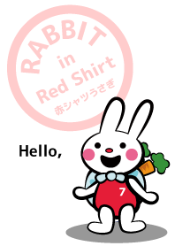 Rabbit in red shirt