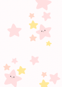 Cute stars - pink pastel