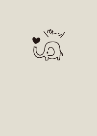 Simple loose cute elephant