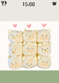 Eat bread that looks delicious Green