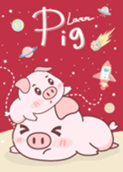 Pig on Galaxy. (Red Lover)