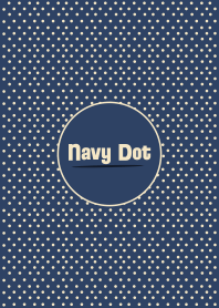 Simple Beige Navy Dot