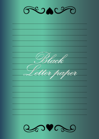 Black Letter paper *GLOSSYGREEN 2*