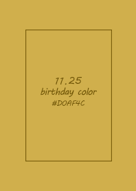 birthday color - November 25