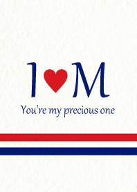 I&M Initial -Red & Blue-