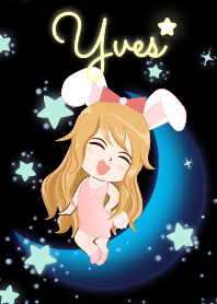 Yves - Bunny girl on Blue Moon