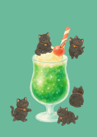 Cats and Cream Soda on bluegreen