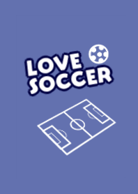 LOVEサッカー【サックスブルー】