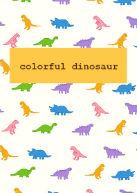 colorful dinosaur /orange