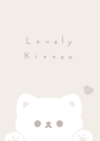 可愛的貓咪 / beige pale