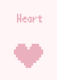 simple heart.(dusty pink)