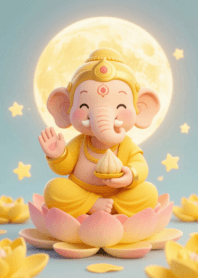 Yellow Moon Ganesha : Mercy & Magnetism