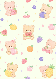 Kuma and mixed fruits 1 (Pp)
