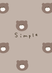 くすみベージュとクマだらけ。
