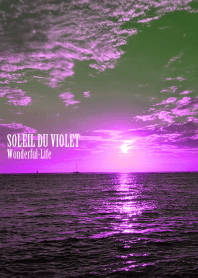 Soleil du violet.