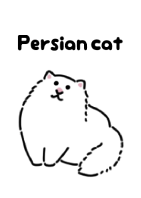 Cute persian cat theme