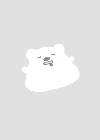 圓圓抱抱熊 爛泥版 - 灰