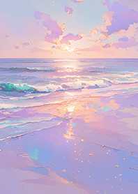 Pink-purple sea