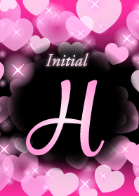 H-Initial-heart-Pink&black