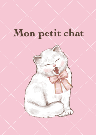 Mon petit chat (white cat)