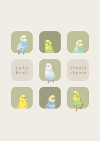 BIRDS - Budgerigar 01 - LEAF GREEN