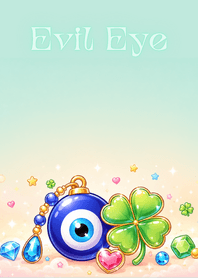 Evil Eye & Lucky Clover Charm