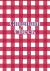 Gingham Check (Red & Light Blue)