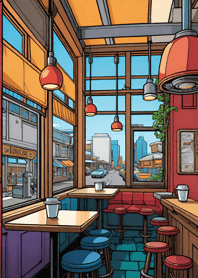 Cozy Coffee shop 608308