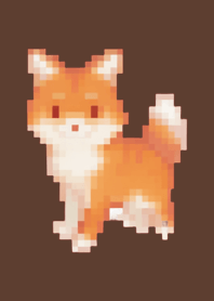 Fox Pixel Art Theme  Brown 01